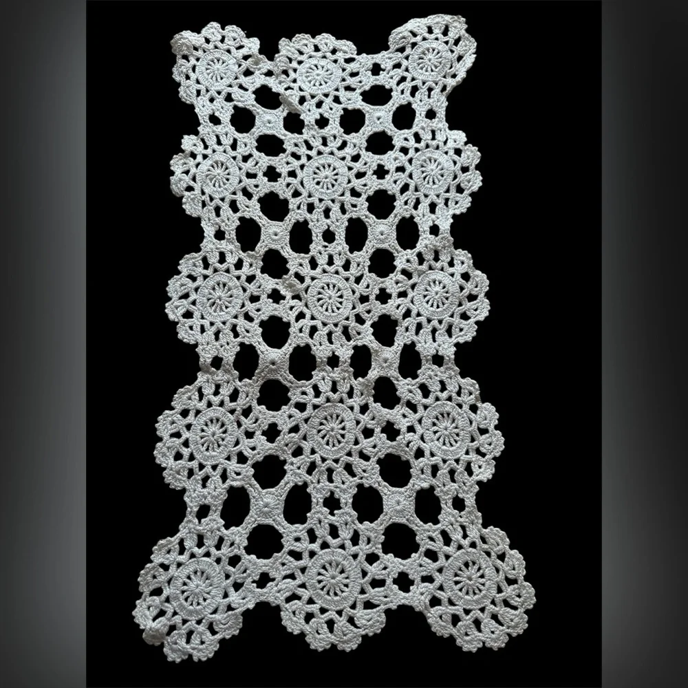 Lot of two table doilies 10 x 18 each